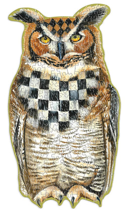 Woodland Owl - 250 Piece Shaped Wood Puzzle