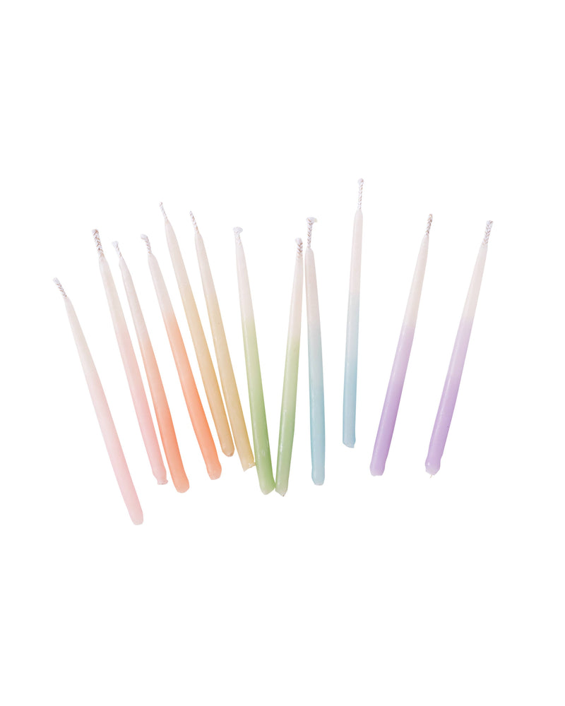 Ombre Assorted Beeswax Candles Jar