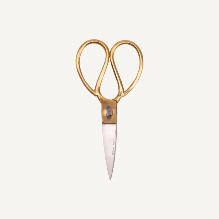 Utility Scissors Brass and Stainless Steel
