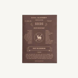 Deer Resistant Seed Mix by Civil Alchelmy