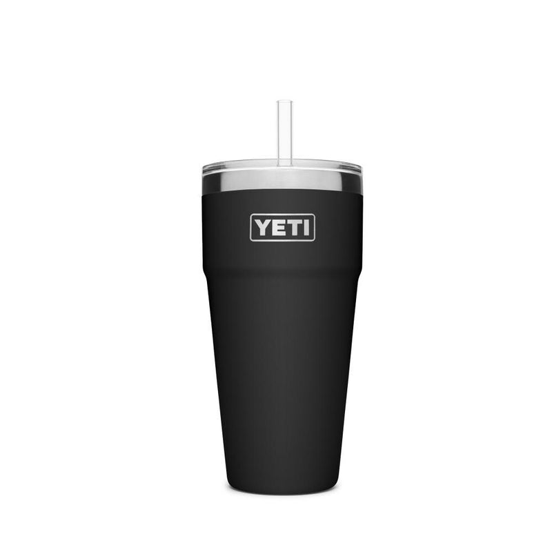 RAMBLER 26 OZ STACKABLE CUP WITH STRAW LID