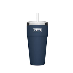 RAMBLER 26 OZ STACKABLE CUP WITH STRAW LID