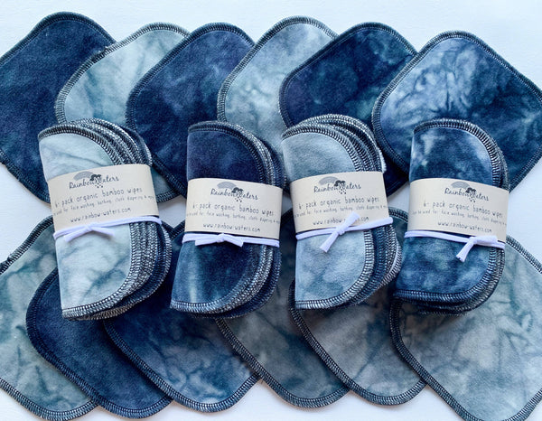 Snow Tiger 6-pack tie dye organic cloths