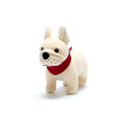 Knitted French Bulldog Rattle