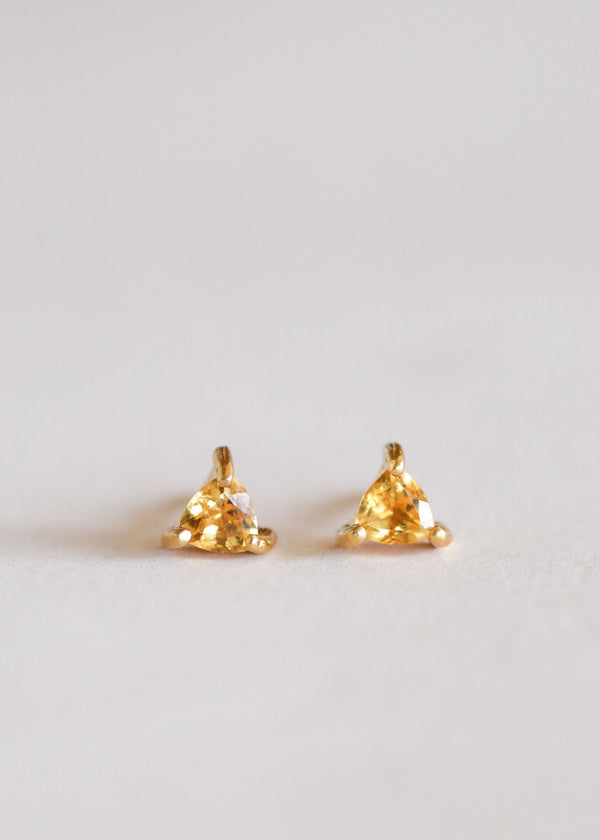 Citrine Mini Energy Gem Earrings