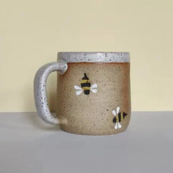 Osso Ceramics Bumble Bee Stamped Mug 12 oz.