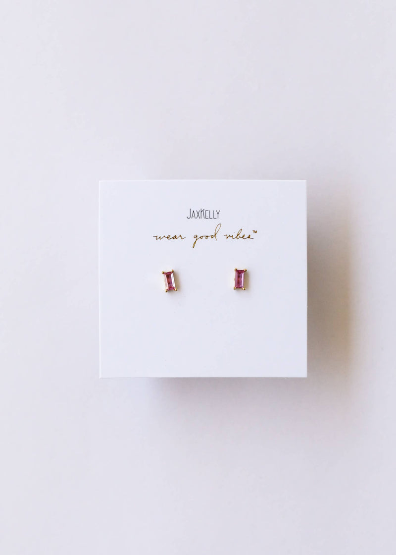 Jaxkelly Baguette Earrings