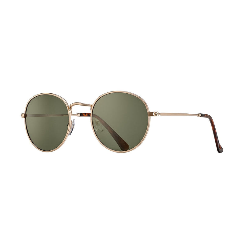 Blue Planet Ash Matte Gold Tortoise Tips Grey Green Polarized Lens