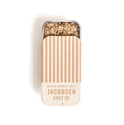 Jacobsen Black Garlic Infused Sea Salt Tin
