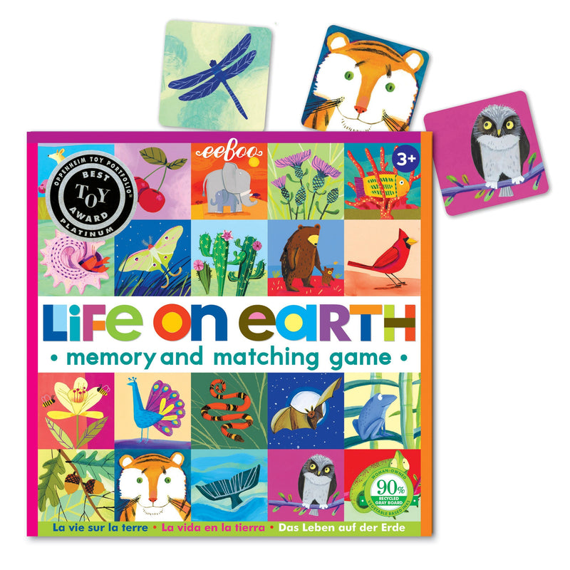 eeBoo Life on Earth Memory & Matching Game