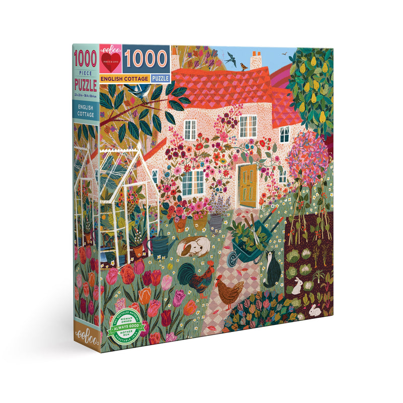 eeBoo English Cottage 1000 Piece Puzzle