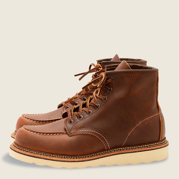 Men's Moc Toe Wings in Copper – Goods and Supply