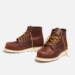 Redwing Women's 6-inch Classic Moc in Copper Rough and Tough Leather