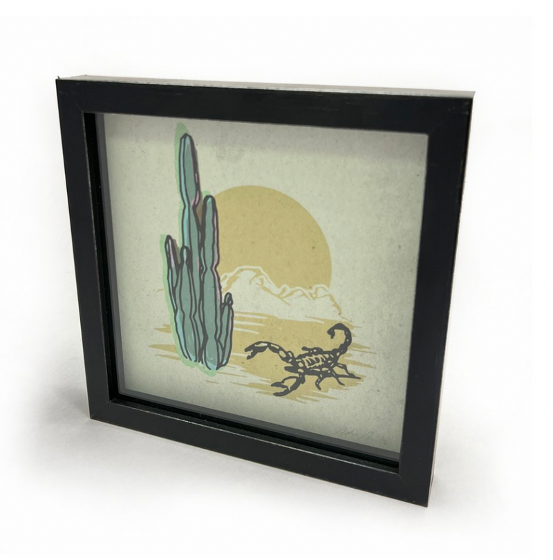 Scorpion Cactus Print By Hello Coyote