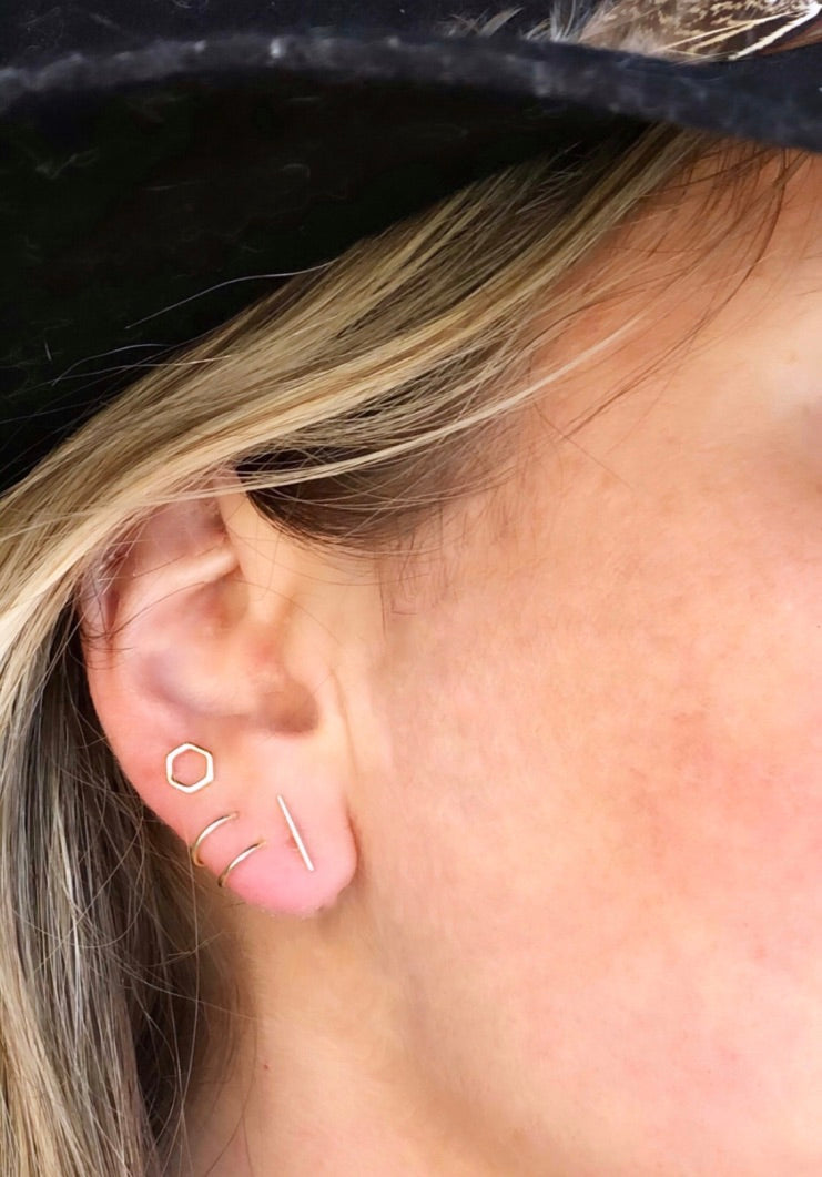 Spiral Minimalist Earrings