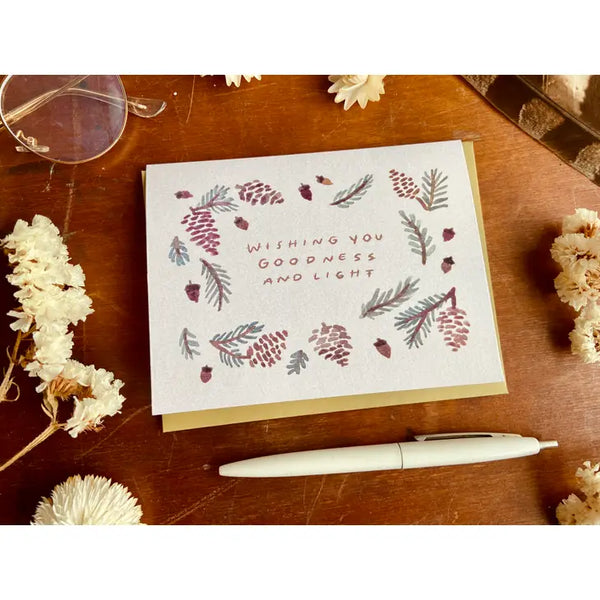 Wishing You Goodness and Light Card by Little Salt Wagon
