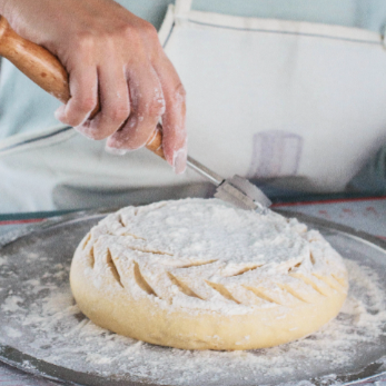 9" bread Scoring lame for dough slashing with with 5 blades
