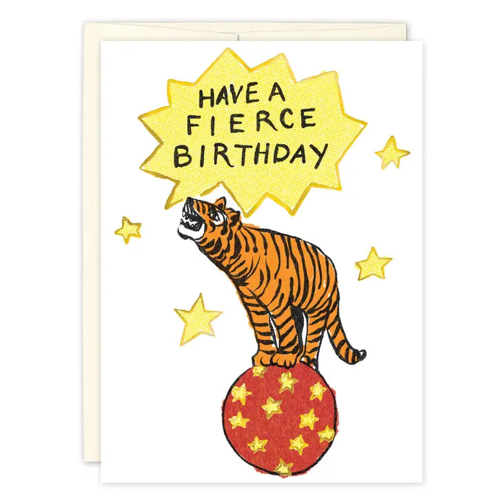 Have a Fierce Birthday Tiger Card