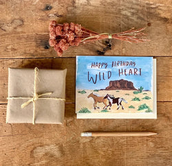 Happy Birthday Wild Heart Card by Little Salt Wagon