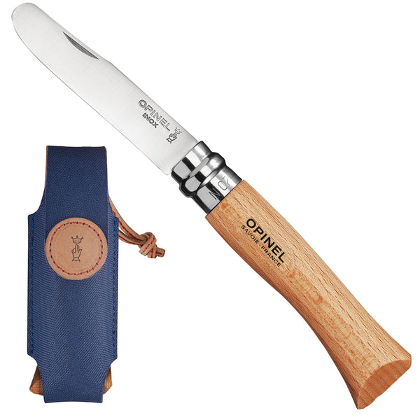 No. 7 My First Opinel Natural Folding Knife with Sheath