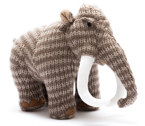 Knitted Wooly Mammoth Prehistoric Plush Toy